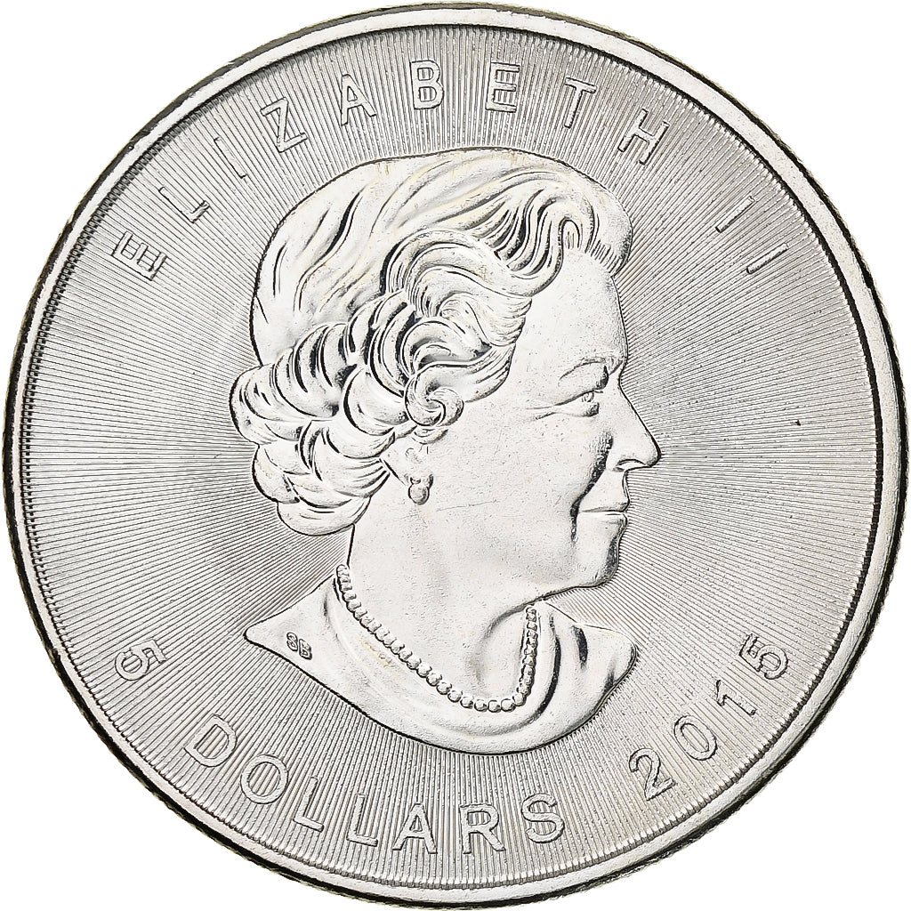 Canada, Elizabeth II, 5 dollars, 1 oz, Maple Leaf, 2015, Ottawa, Proof, Argent