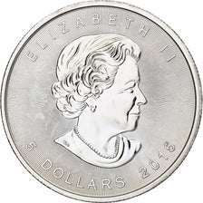 Canadá, Elizabeth II, 5 dollars, 1 oz, Maple Leaf, 2015, Ottawa, Proof, Plata