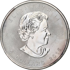 Canada, Elizabeth II, 5 dollars, 1 oz, Maple Leaf, 2015, Ottawa, Proof, Argent