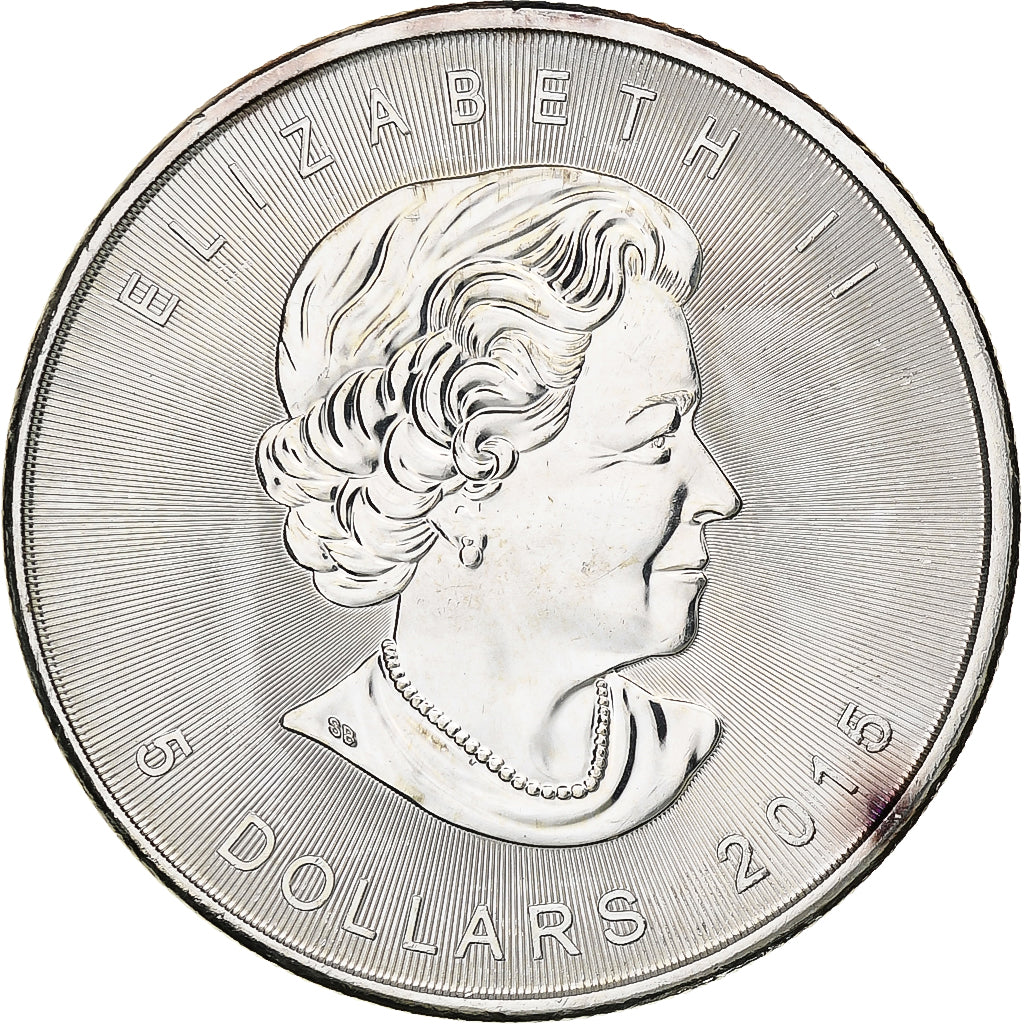 Canadá, Elizabeth II, 5 dollars, 1 oz, Maple Leaf, 2015, Ottawa, Proof, Plata