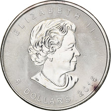 Canadá, Elizabeth II, 5 dollars, 1 oz, Maple Leaf, 2015, Ottawa, Proof, Plata