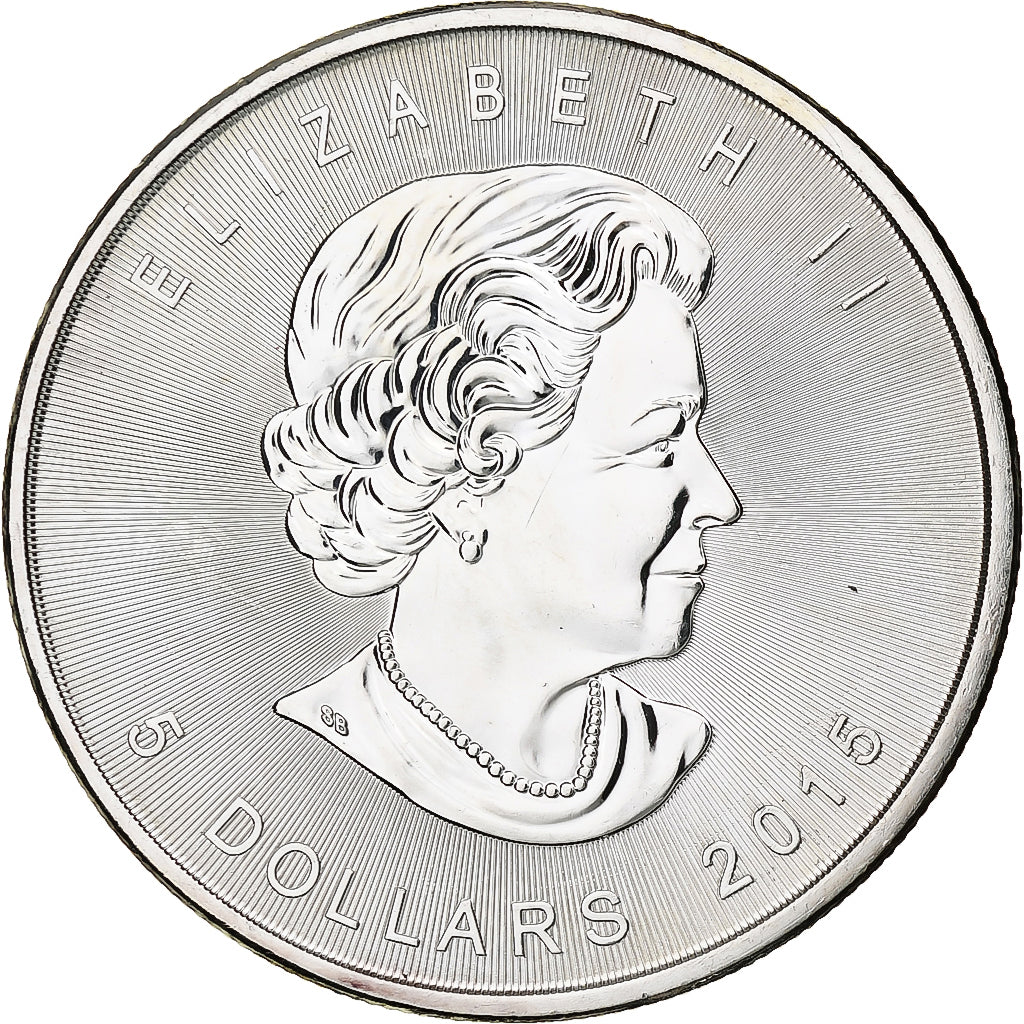 Canada, Elizabeth II, 5 dollars, 1 oz, Maple Leaf, 2015, Ottawa, Proof, Zilver