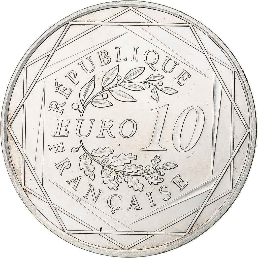 Francja, 10 Euro, 2013, Paris, MS(64), Srebro, KM:2073