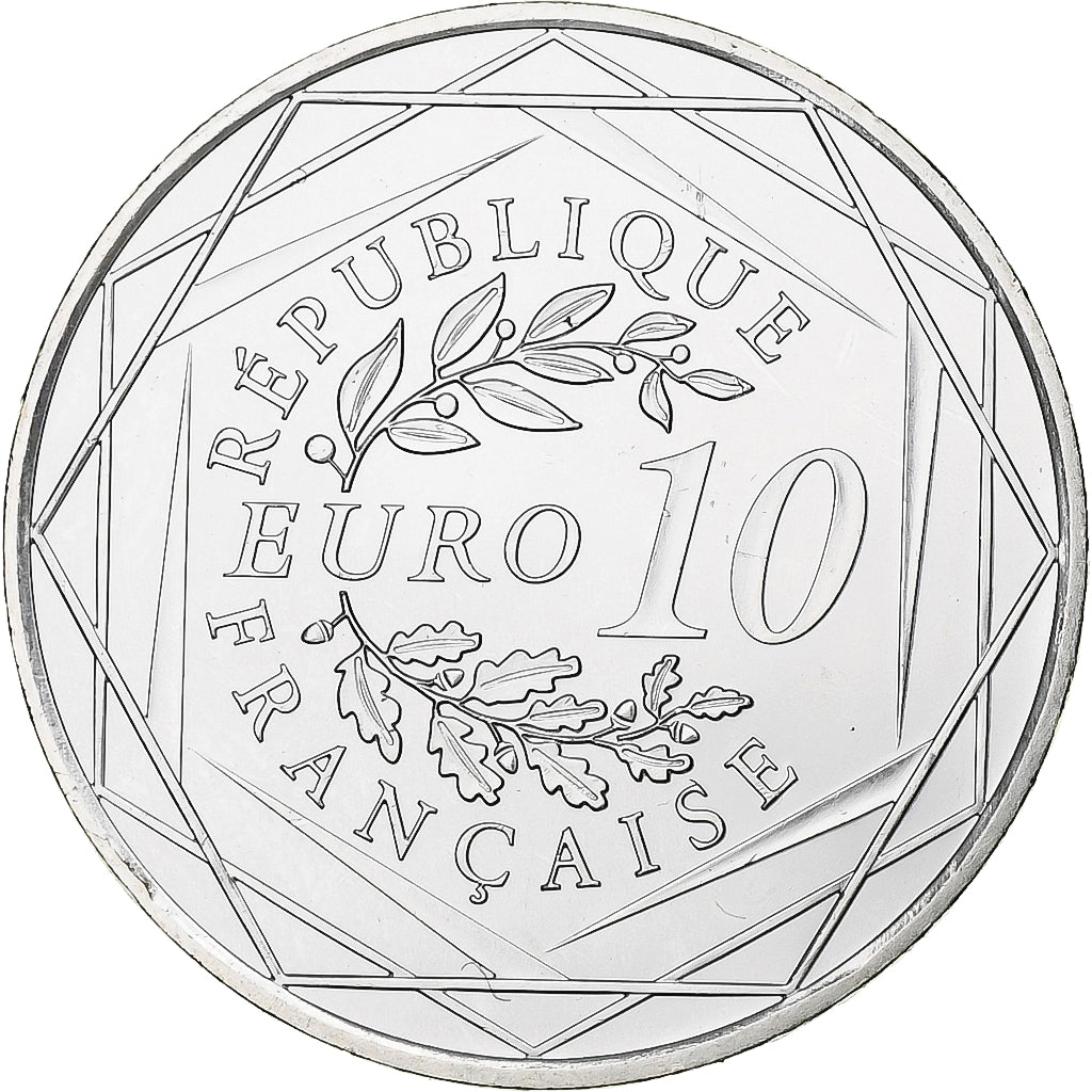Francja, 10 Euro, 2012, Paris, MS(65-70), Srebro, Gadoury:EU 516, KM:2073