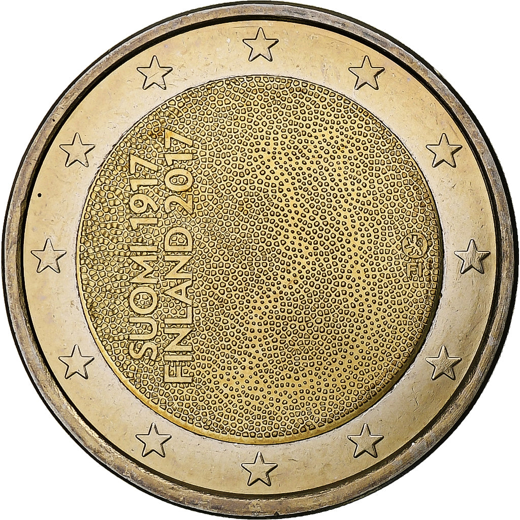Finlandia, 2 Euro, 2017, Bi-metallico, SPL, KM:New