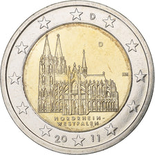 Niemcy - RFN, 2 Euro, 2011, Munich, Bimetaliczny, MS(63), KM:293
