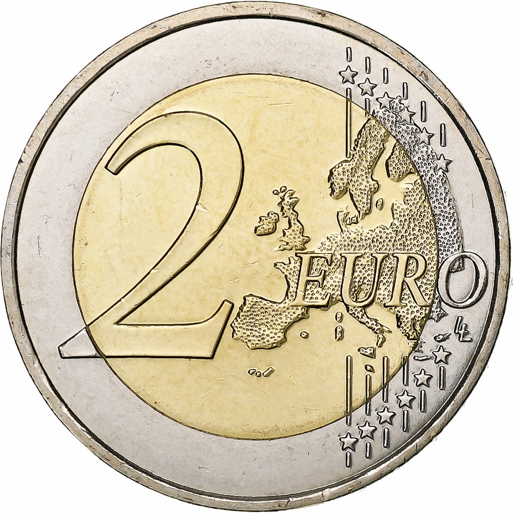 France, 2 Euro, François Mitterand, 2016, Bi-Metallic, MS(64)