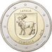 Latvia, 2 Euro, Zemgale, 2018, MS(63), Bi-Metallic