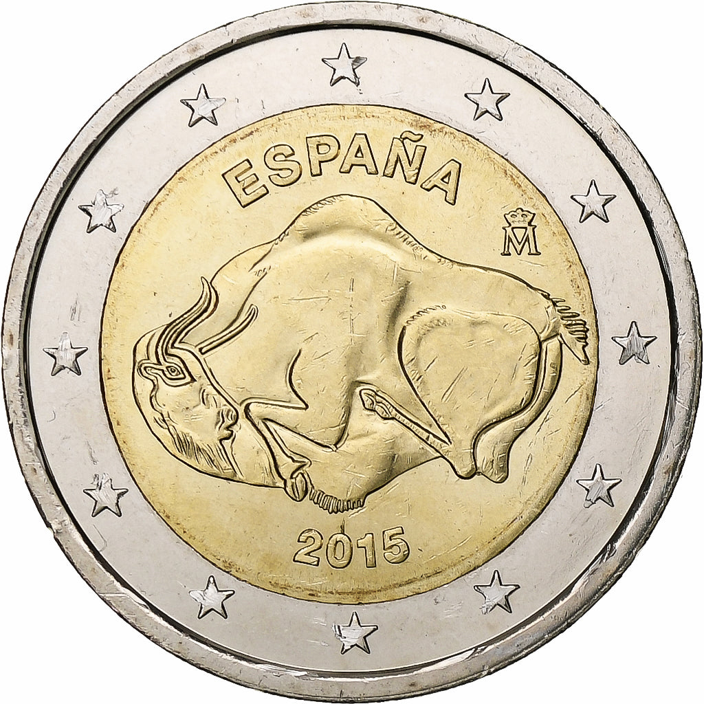 Espagne, 2 Euro, 2015, Madrid, Bimétallique, SPL