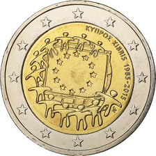 Cypr, 2 Euro, 2015, Bimetaliczny, MS(64)