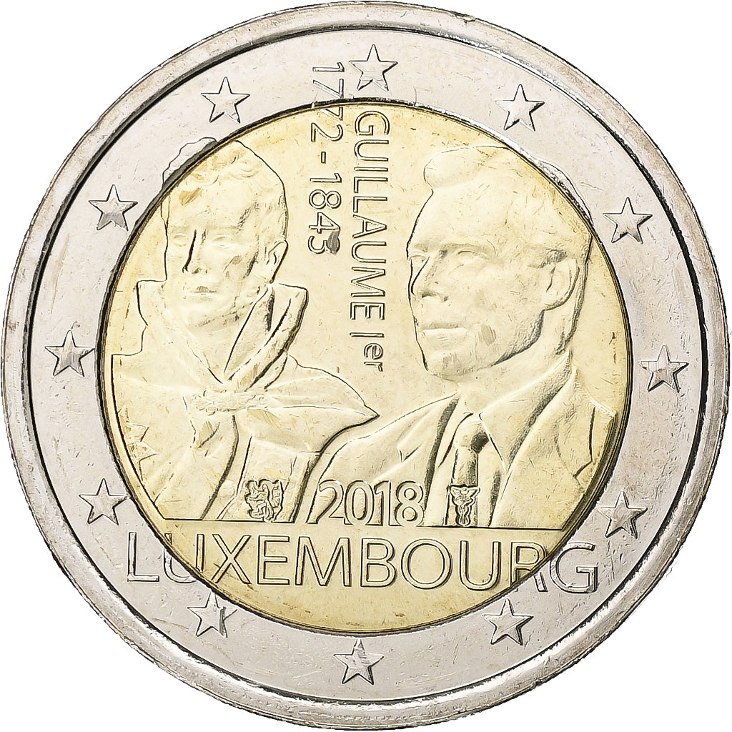 Luxembourg, 2 Euro, 2018, Bi-Metallic, MS(64), KM:New
