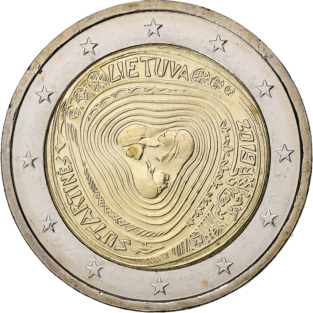 Lithuania, 2 Euro, 2019, Bi-Metallic, MS(64), KM:New