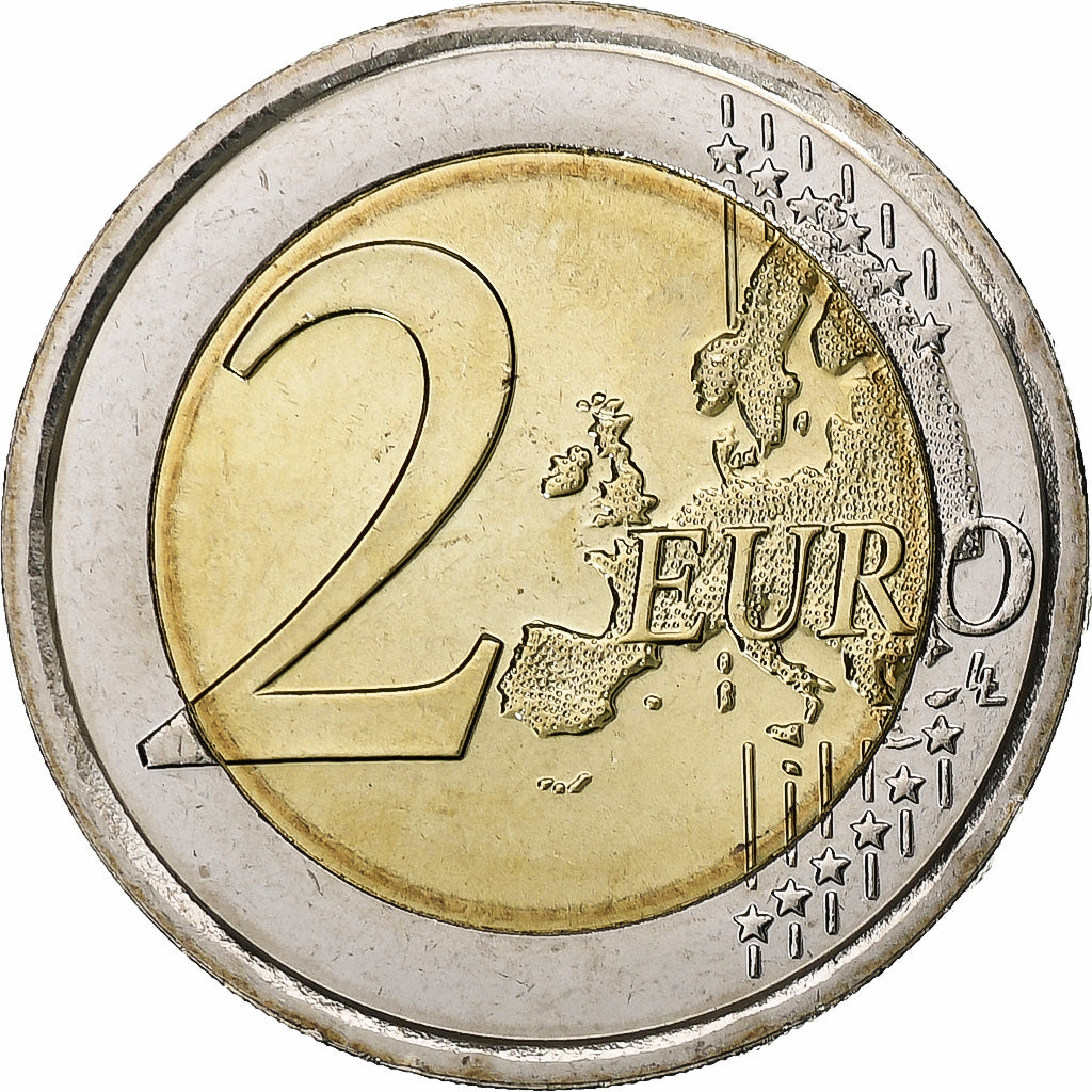 Włochy, 2 Euro, 2015, Bimetaliczny, MS(64), KM:New