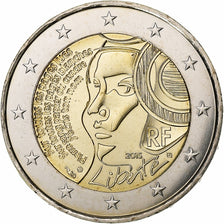 France, 2 Euro, Liberté, 2015, Bi-Metallic, MS(64)