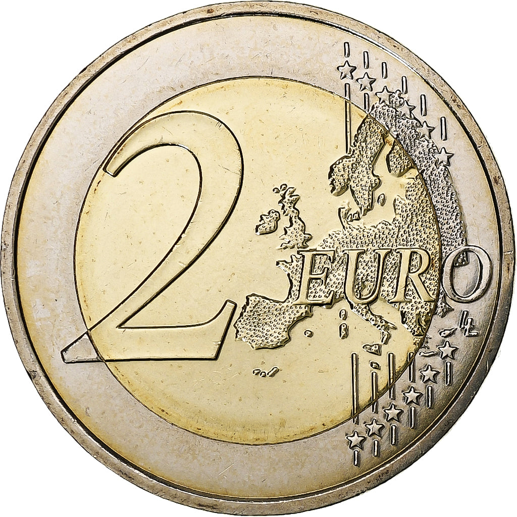France, 2 Euro, Liberté, 2015, Bi-Metallic, MS(64)