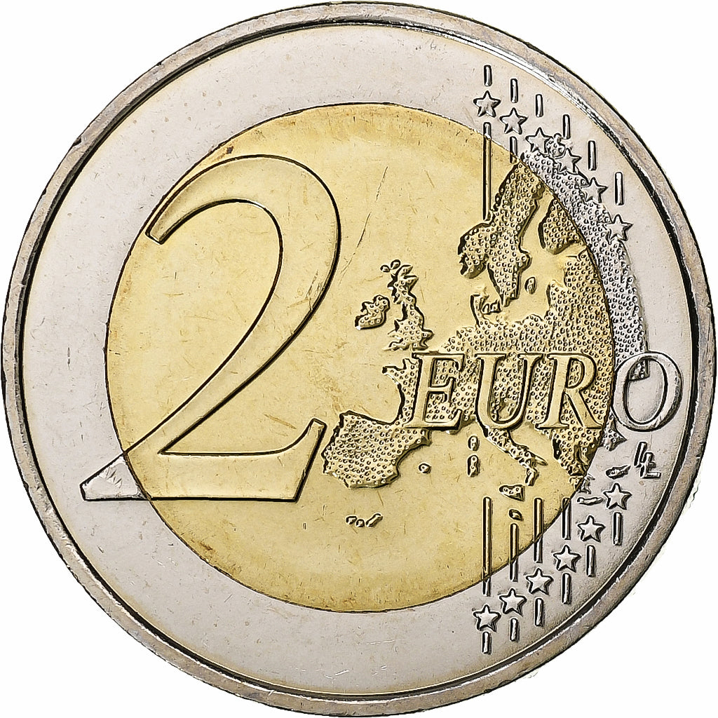 França, 2 Euro, Journée Mondiale Contre le Sida, 2014, Bimetálico, MS(64)