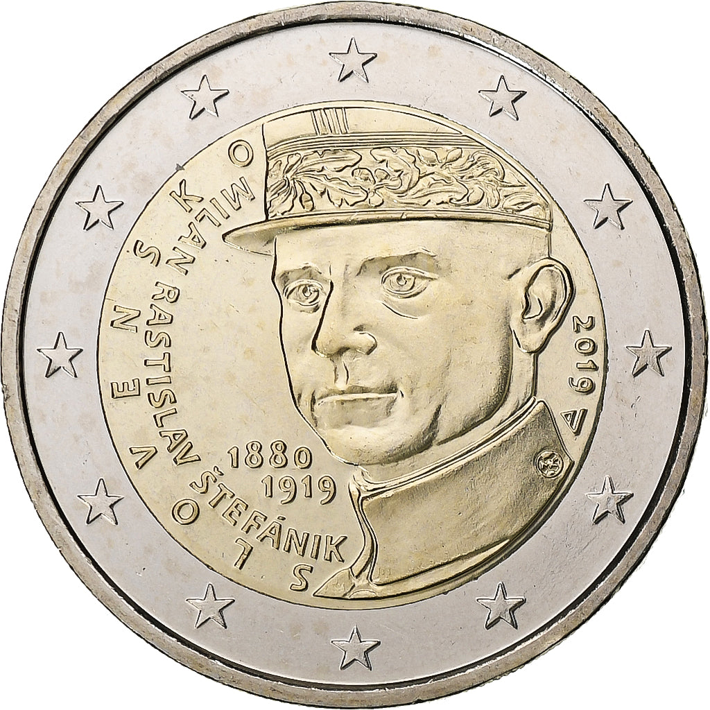 Słowacja, 2 Euro, 2019, Bimetaliczny, MS(64), KM:New
