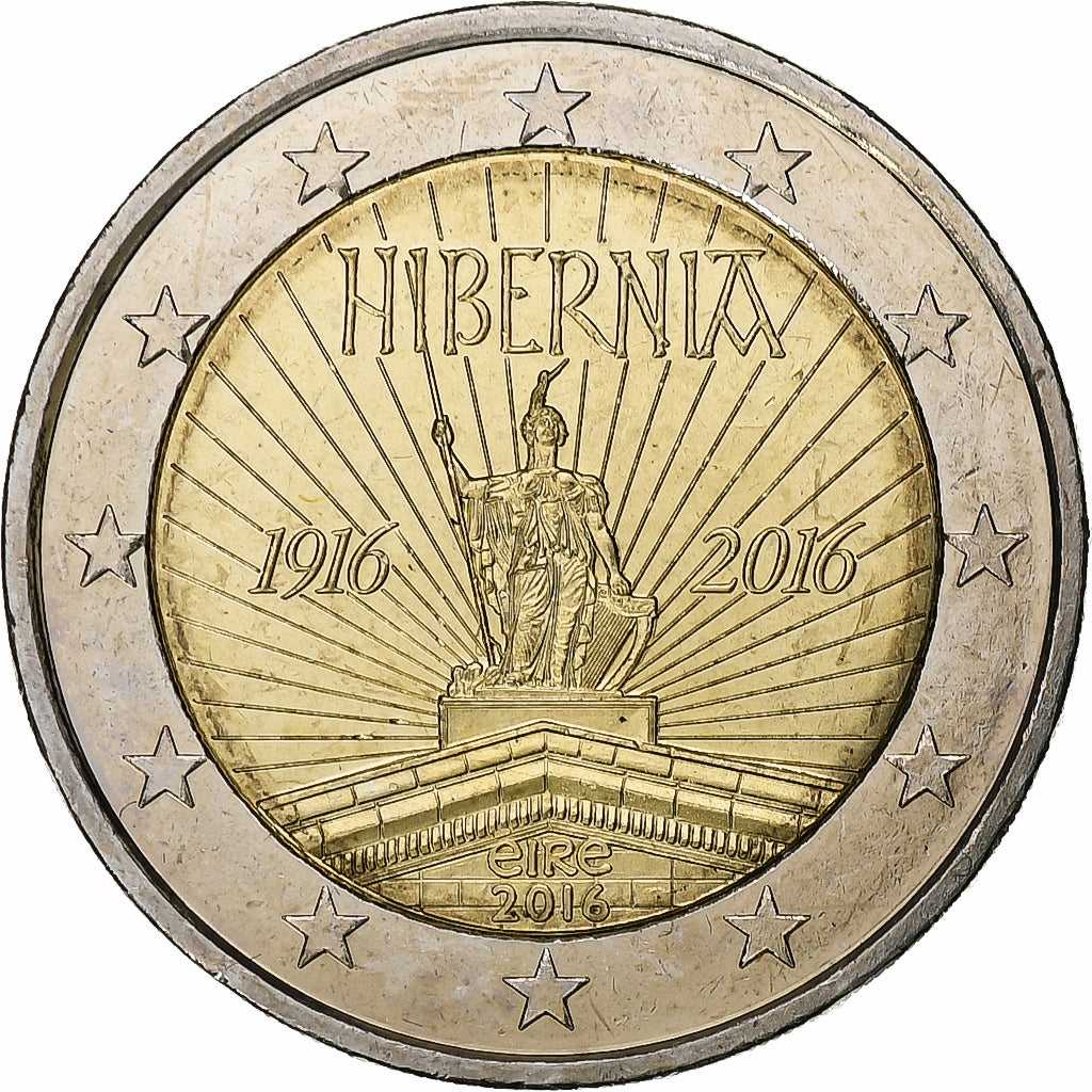 Irlanda, 2 Euro, 2016, Bi-metallico, SPL, KM:88