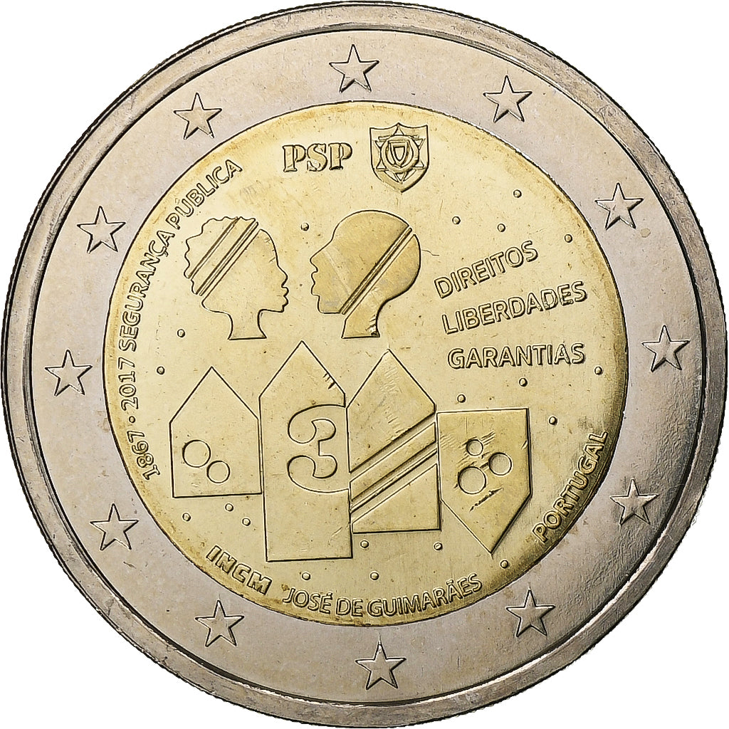 Portugal, 2 Euro, 2017, Bimetálico, SC+