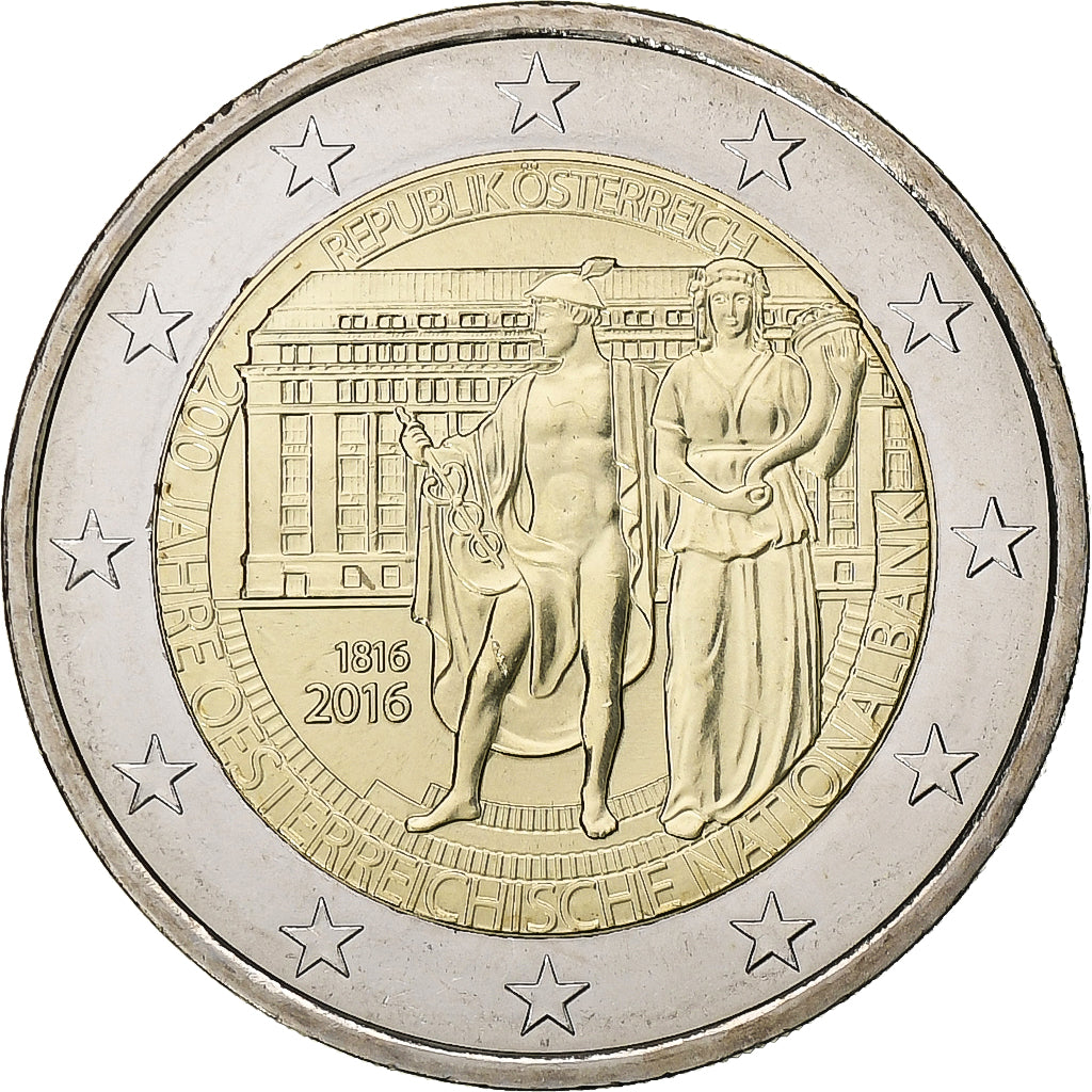 Austria, 2 Euro, 2016, Bimetálico, SC+