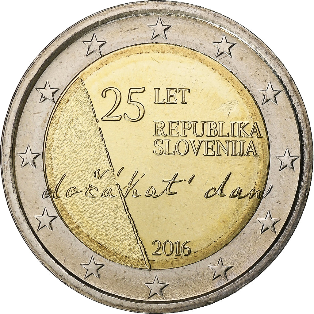 Slovénie, 2 Euro, 2016, Bimétallique, SPL+
