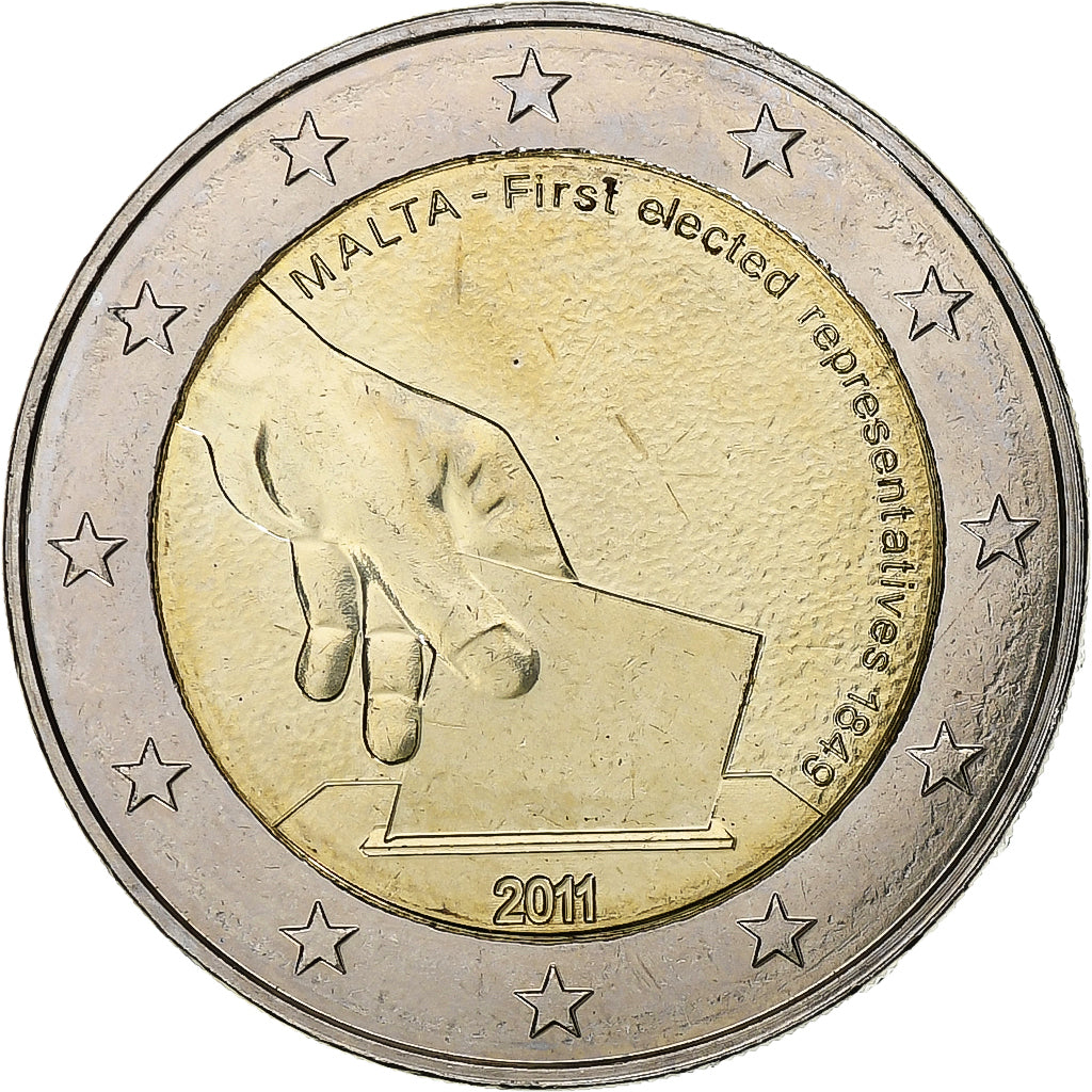 Malta, 2 Euro, 2011, Bi-Metallic, MS(63), KM:144