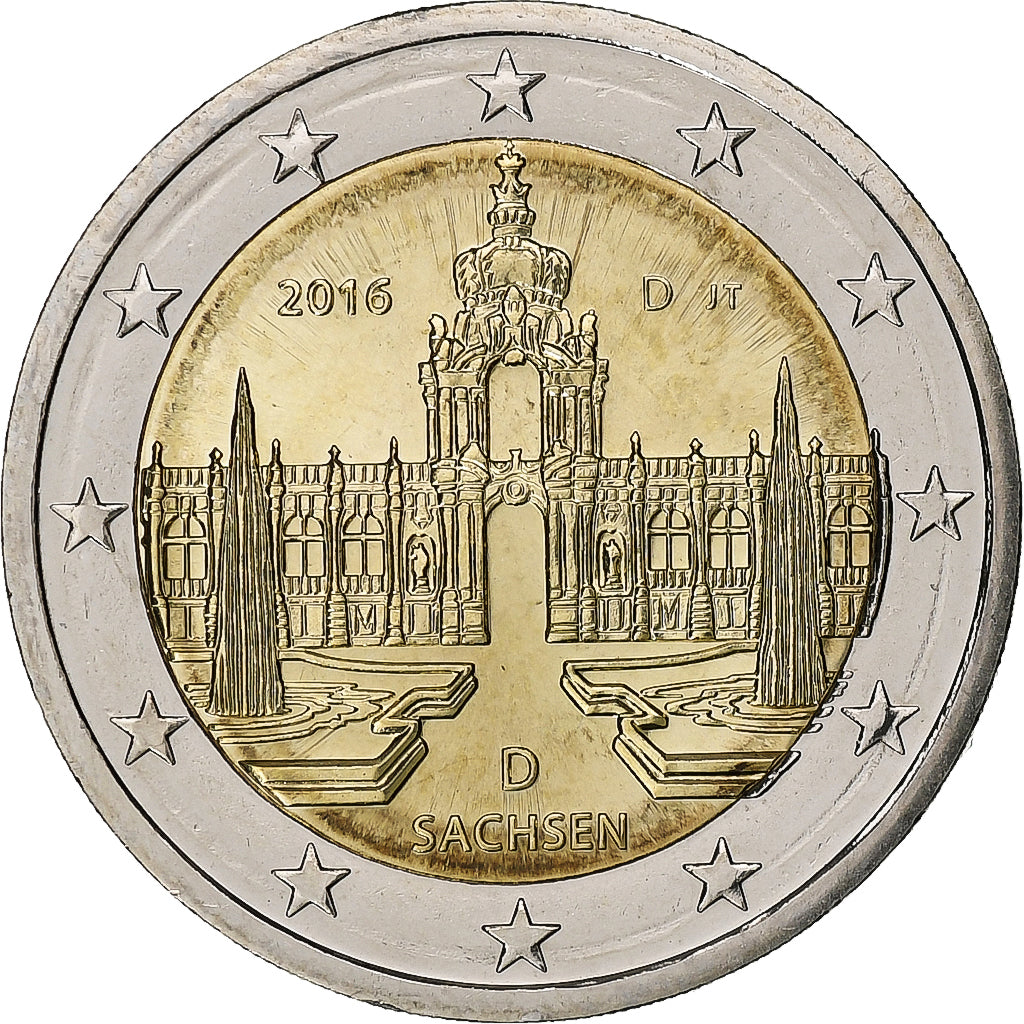 Alemania, 2 Euro, 2016, Munich, Bimetálico, SC+, KM:New