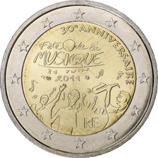 France, 2 Euro, fête de la musique, 2011, Paris, Bimétallique, SPL+, KM:1789