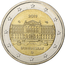 Allemagne, 2 Euro, 2019, Karlsruhe, Bimétallique, SPL+, KM:New