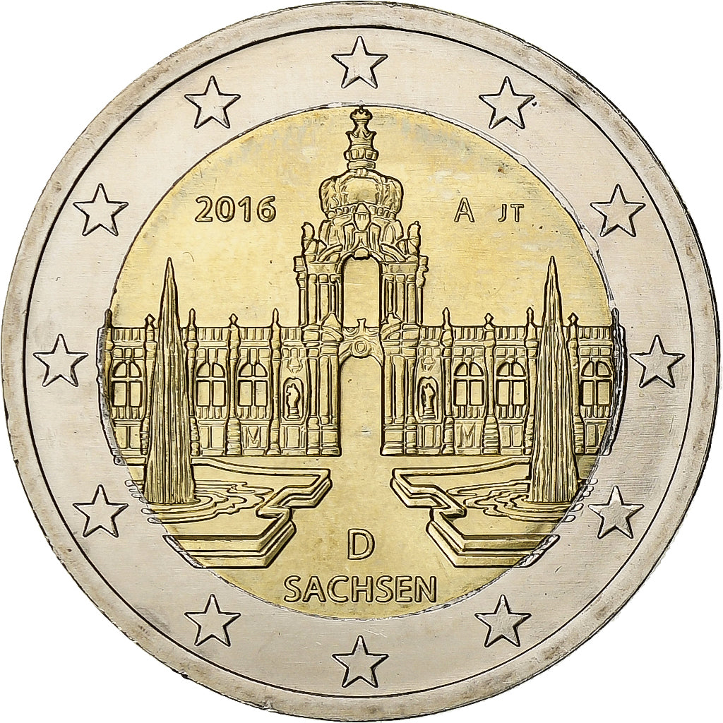 Niemcy - RFN, 2 Euro, 2016, Berlin, Bimetaliczny, MS(63), KM:347