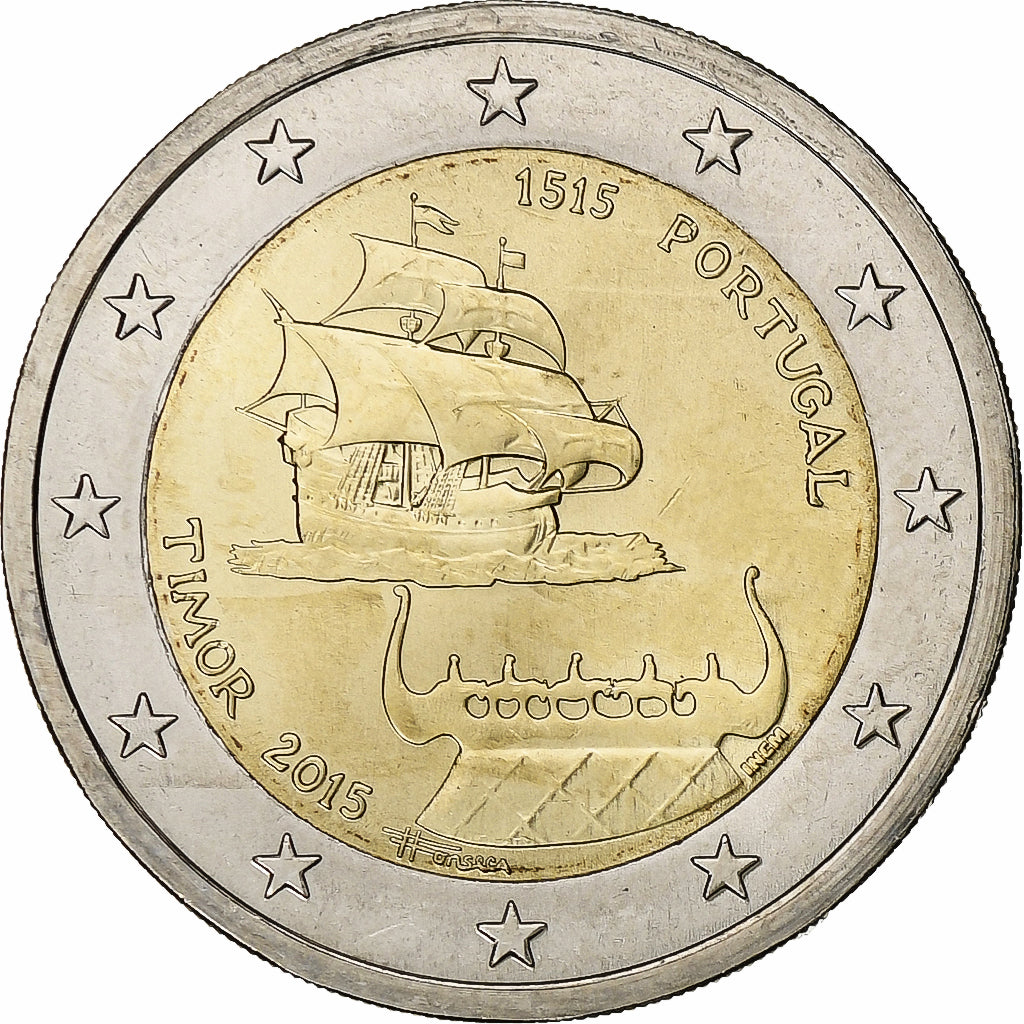 Portugal, 2 Euro, 2015, Lisbon, Bimetálico, MS(63)