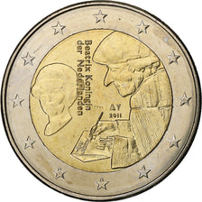 Pays-Bas, Beatrix, 2 Euro, 2011, Bruxelles, Bimétallique, SPL, KM:298