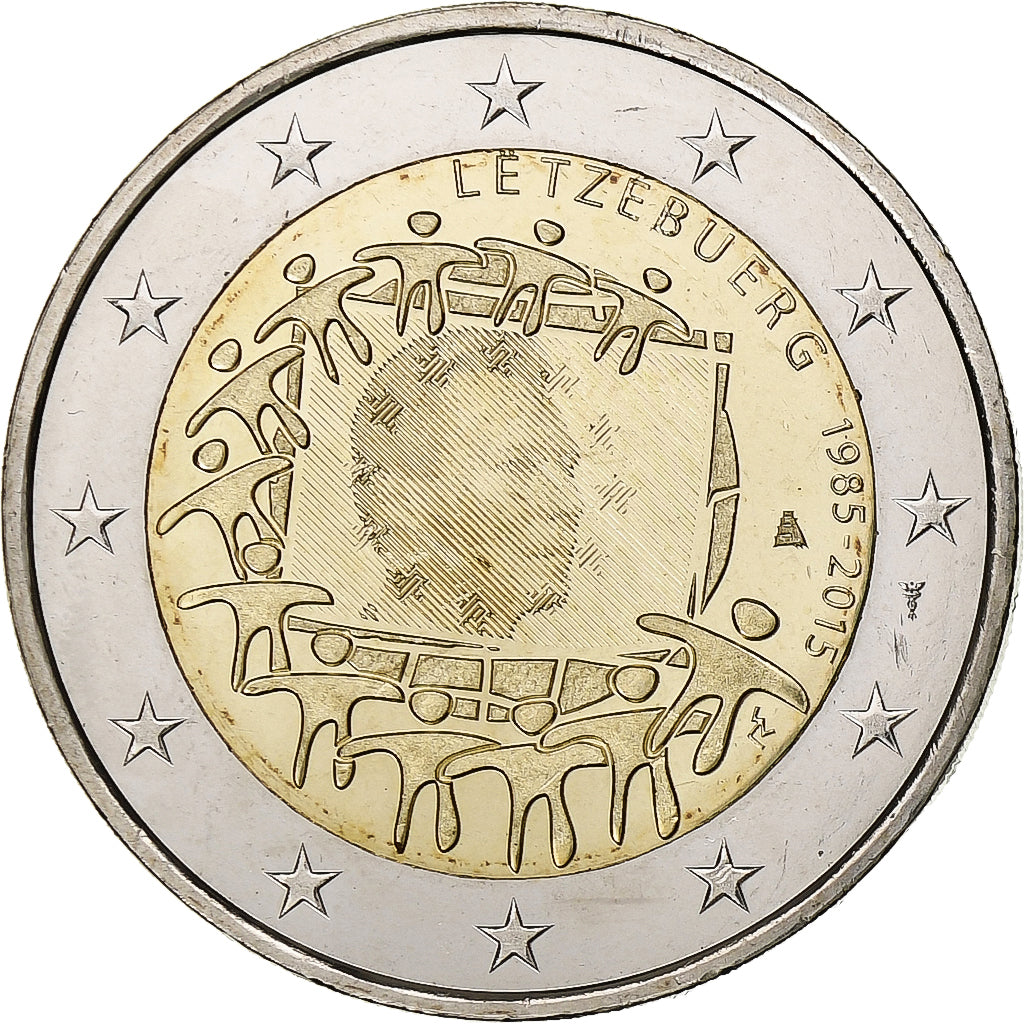 Lussemburgo, 2 Euro, 2015, Utrecht, Bi-metallico, SPL