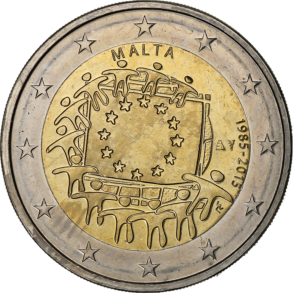 Malta, 2 Euro, 2015, Paris, Bi-Metallic, MS(63)