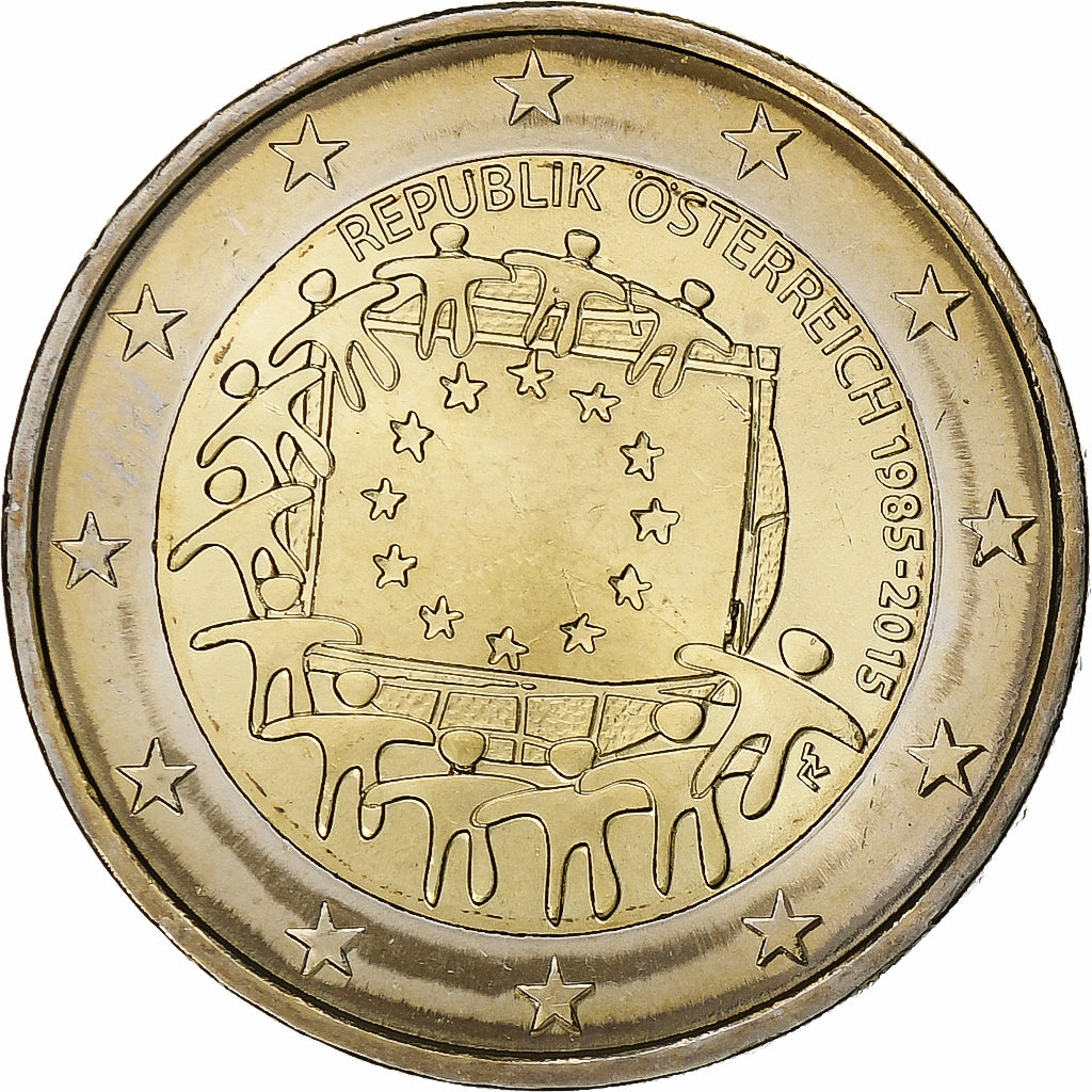 Austria, 2 Euro, 2015, Bi-Metallic, MS(64)