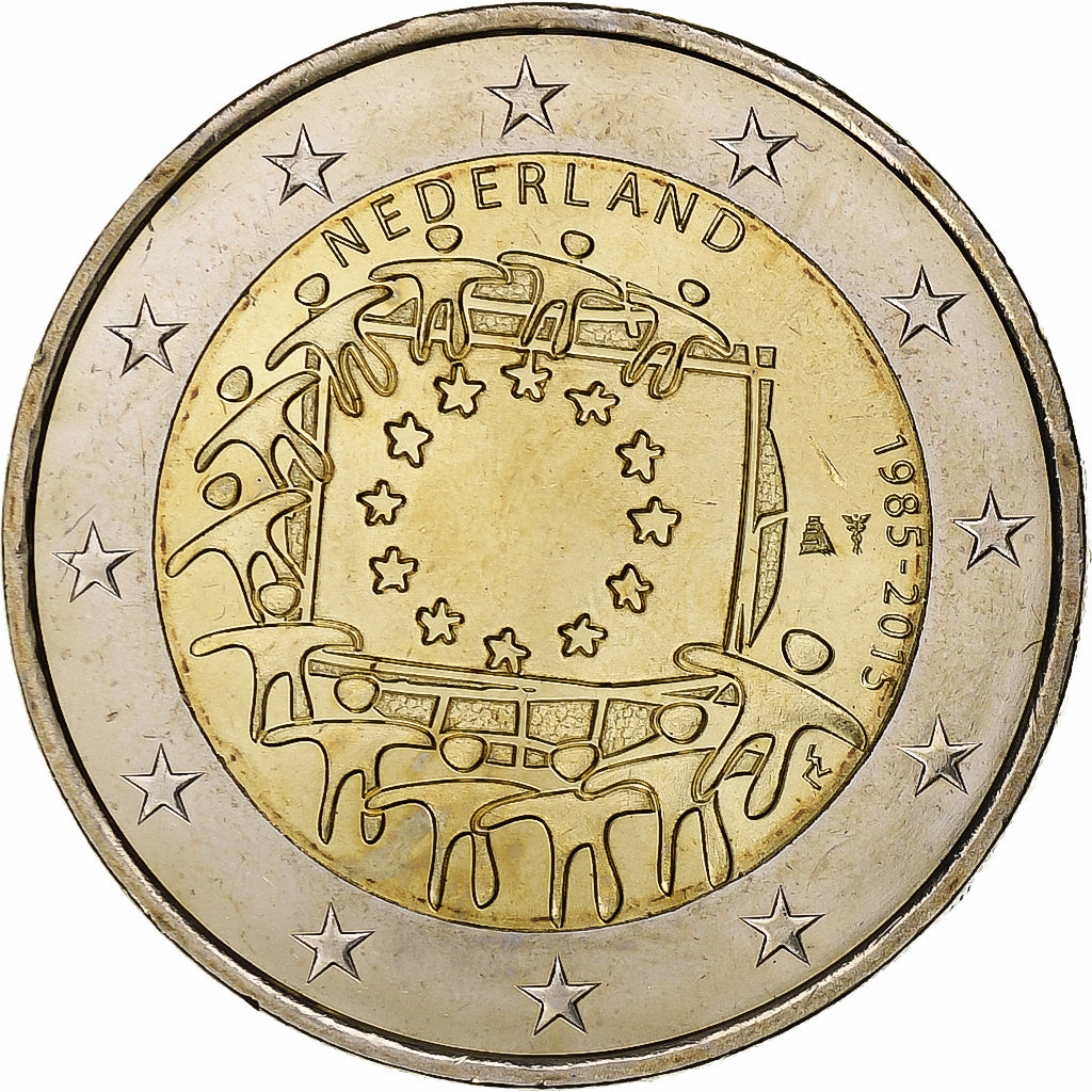 Niederlande, 2 Euro, 2015, Utrecht, Bi-Metallic, UNZ+