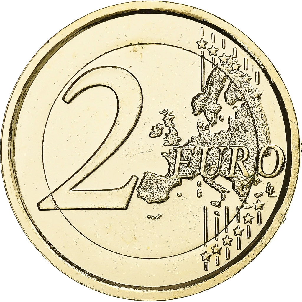 Saint Marin , 2 Euro, gold-plated coin, 2016, Rome, Bimétallique, SPL