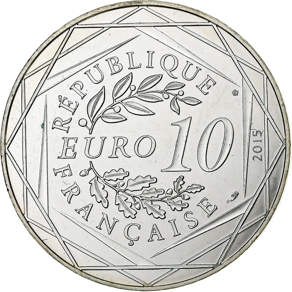 França, 10 Euro, Monnaie de Paris, Astérix Liberté (Le Tour de Gaule), 2015