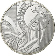France, 10 Euro, Coq, 2015, Monnaie de Paris, Silver, MS(64)