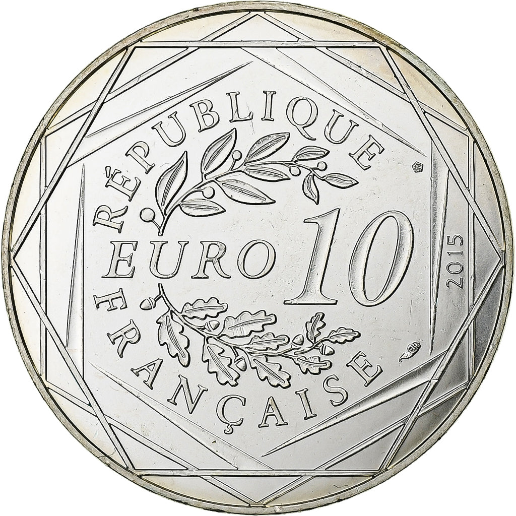 France, 10 Euro, Astérix - Égalité, 2015, Paris, Silver, MS(64)