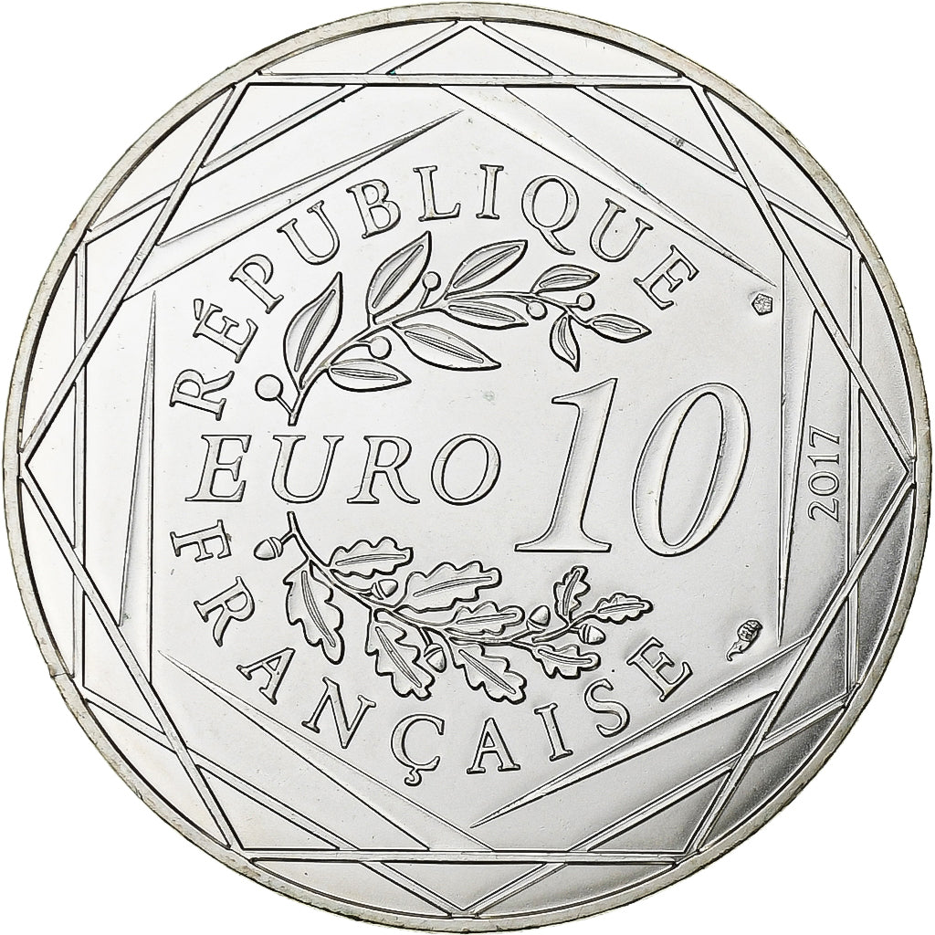 France, 10 Euro, Jean Paul Gaultier, 2017, Silver, MS(65-70)