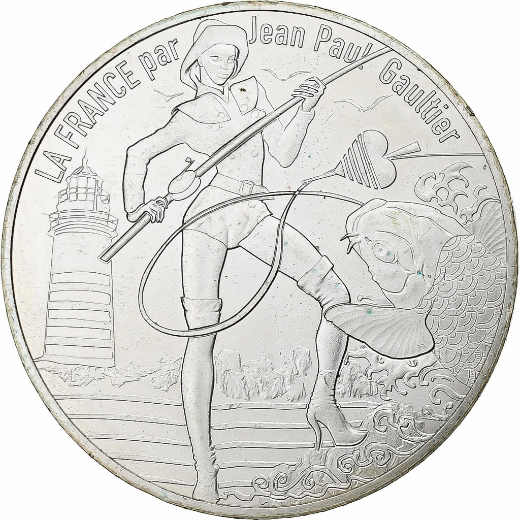 France, 10 Euro, Jean Paul Gaultier, 2017, Silver, MS(64), Gadoury:EU892
