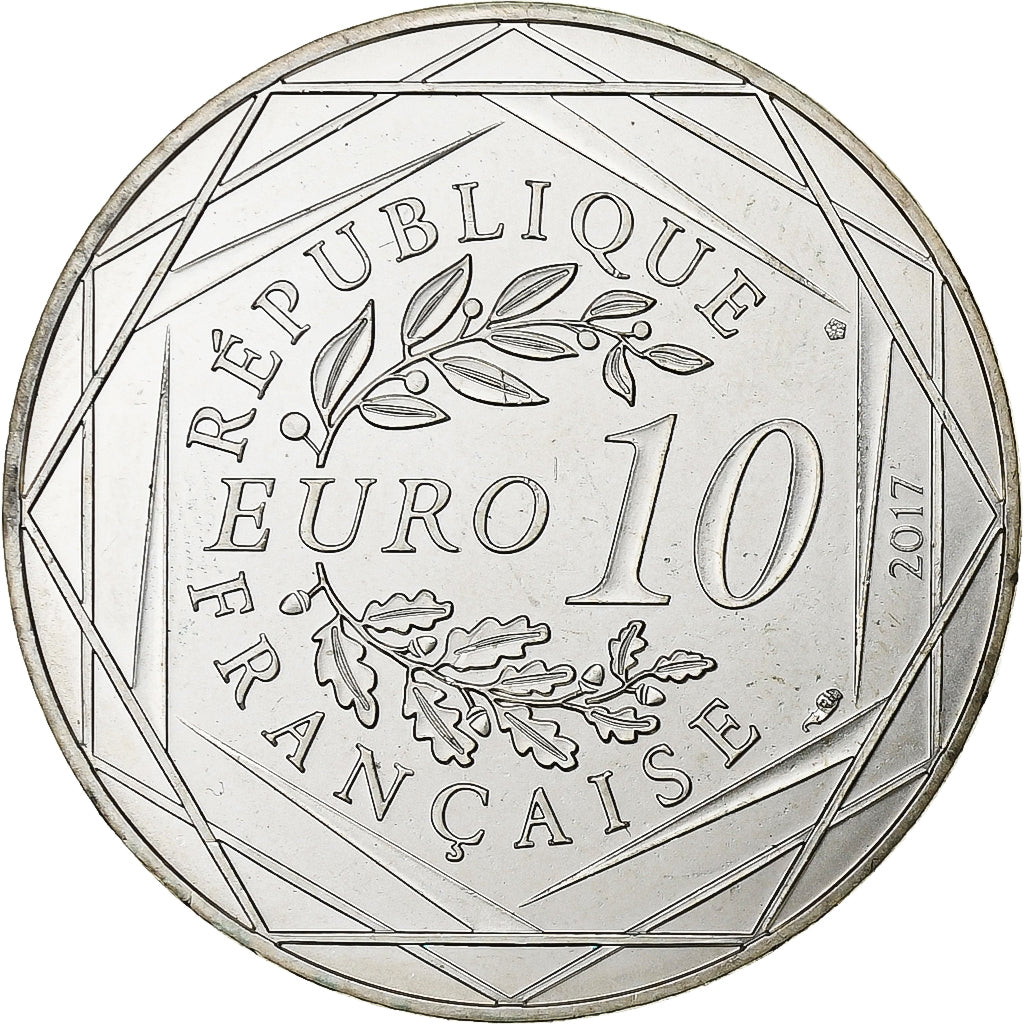 Francja, 10 Euro, 2017, Srebro, MS(63)