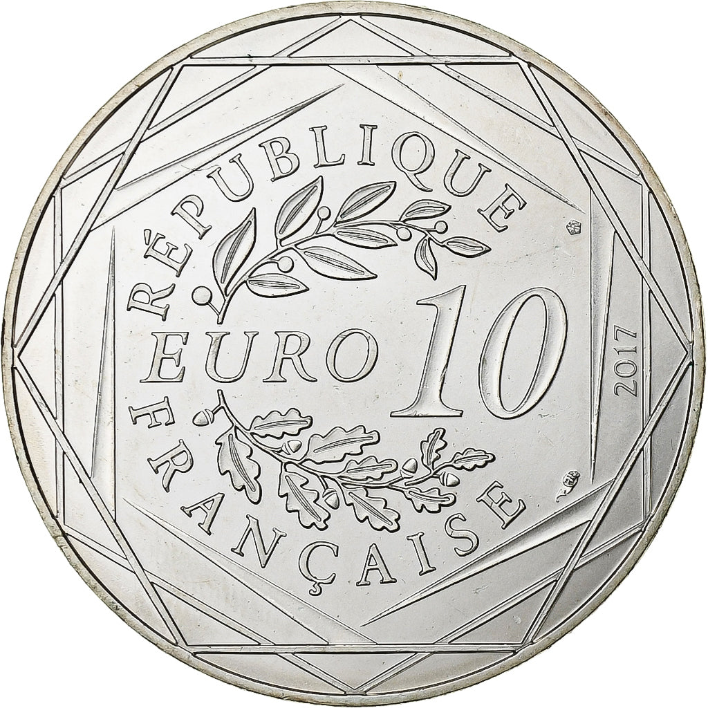 France, 10 Euro, Jean Paul Gaultier, 2017, Silver, MS(63)