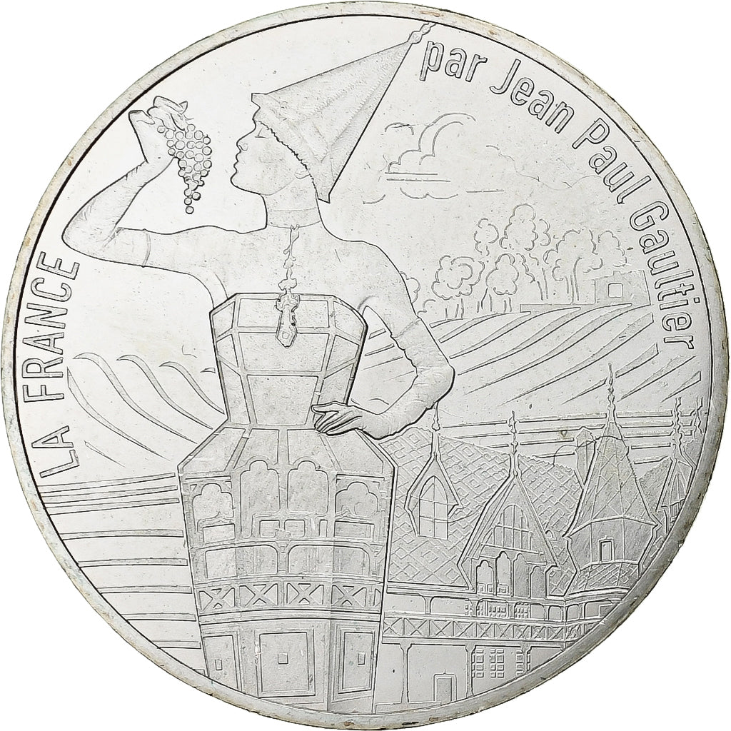 France, 10 Euro, Jean Paul Gaultier, 16, 2017, Silver, MS(63)