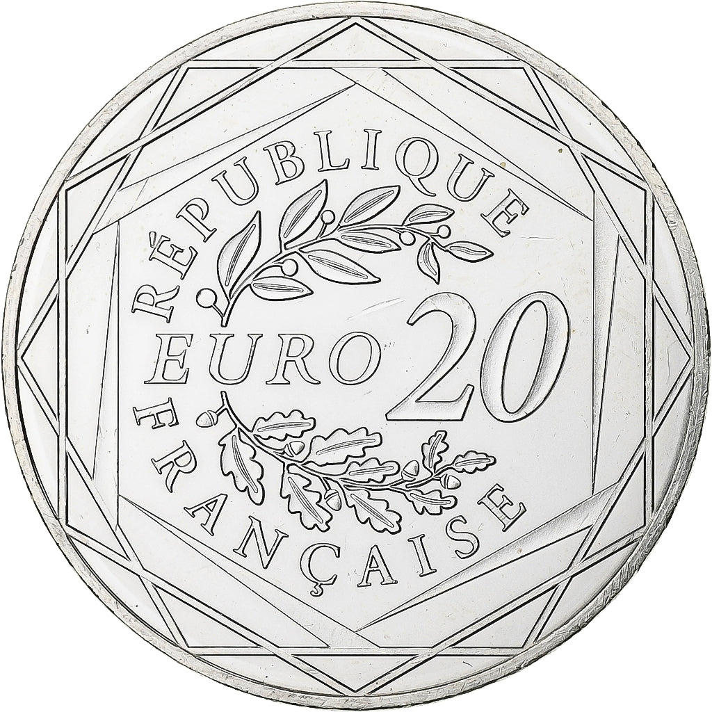 Francja, 20 Euro, Monnaie de Paris, 2018, Paris, Srebro, MS(63)