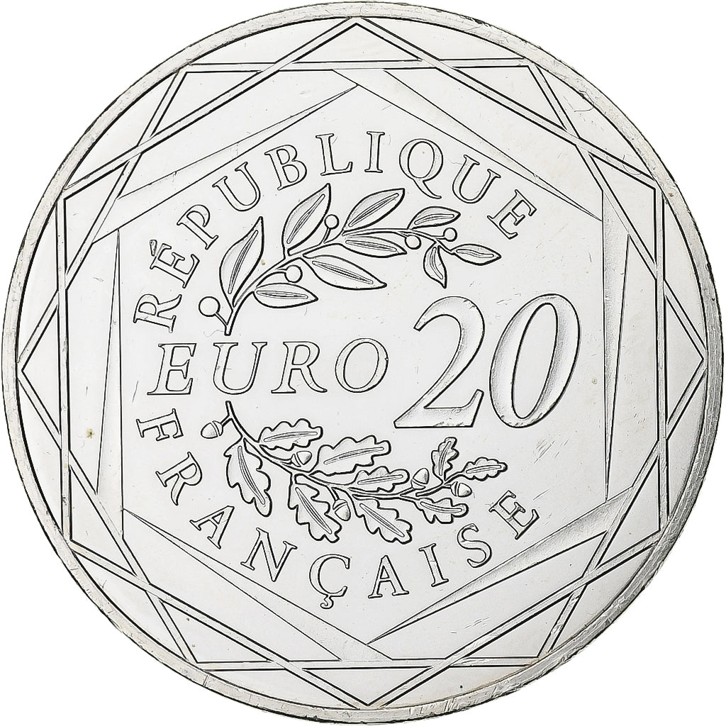 France, 20 Euro, Marianne, Monnaie de Paris, 2018, Paris, Silver, MS(64)