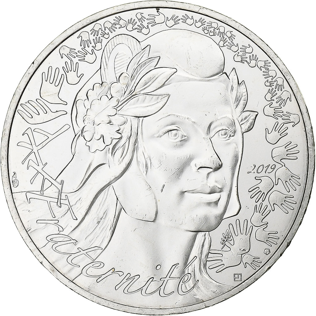 France, 20 Euro, Marianne, 2019, Paris, Silver, MS(63)