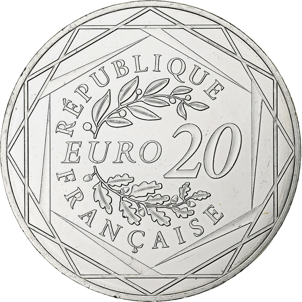 France, 20 Euro, Marianne, 2019, Paris, Silver, MS(63)