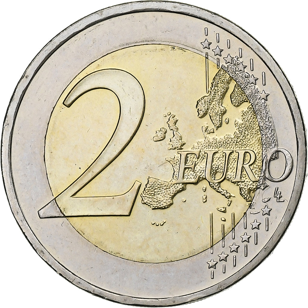Grecia, 2 Euro, 2013, Athens, Bimetálico, SC+